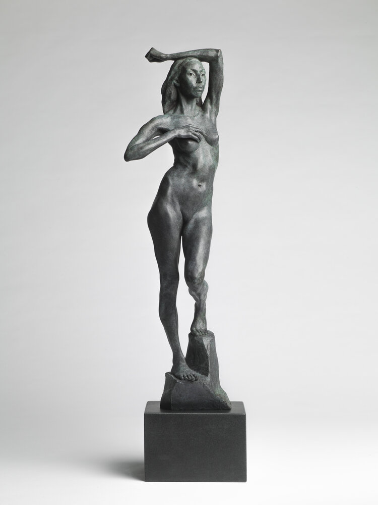 Bronze sculpture woman