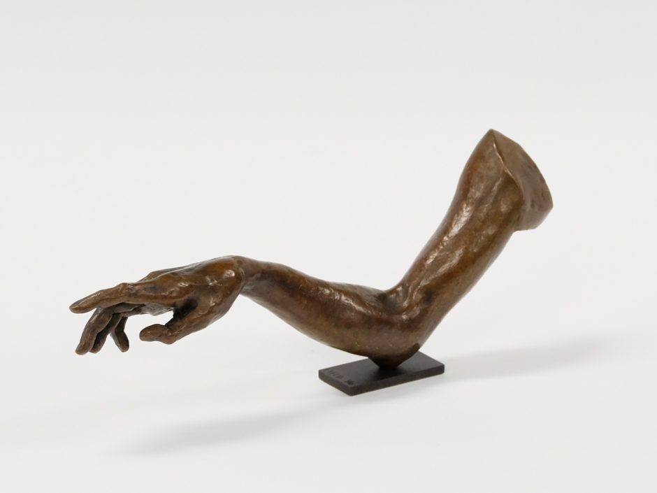 Bronze sculpture arm