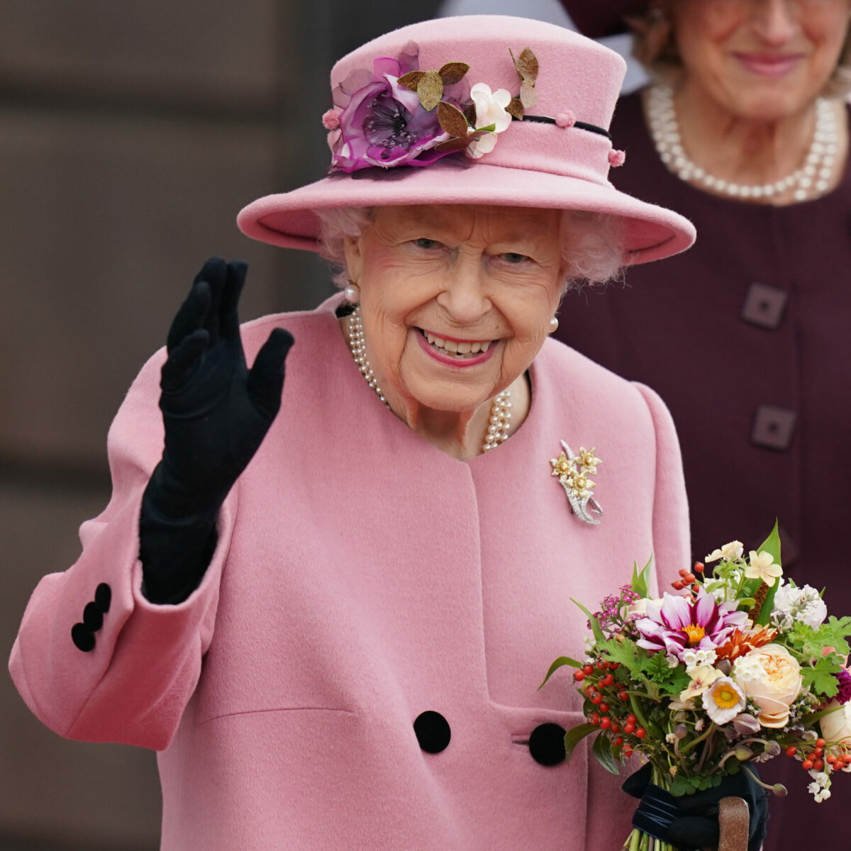 Ceremonial opening of the Sixth Senedd Queen Elizabeth II leaves after attending the opening ceremony of the sixth session of the Senedd in Cardiff. Picture date: Thursday October 14, 2021.