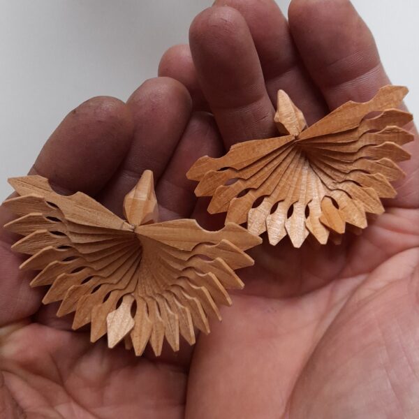 Hand-carved Turtle Dove Decorations by Steve Tomlin - Image 2