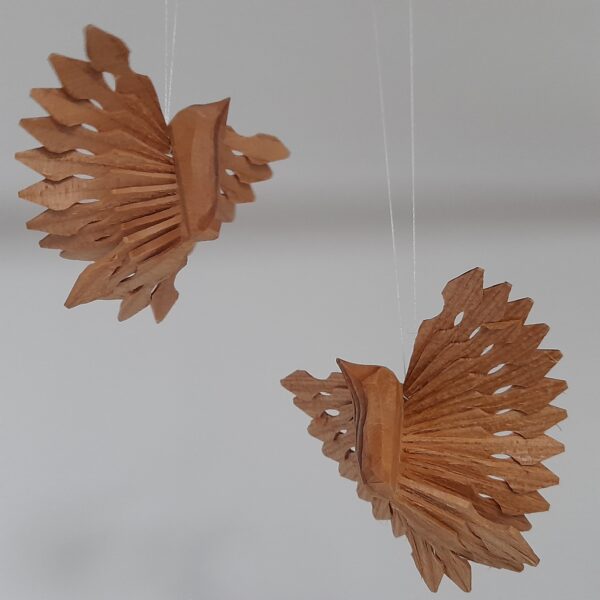Hand-carved Turtle Dove Decorations by Steve Tomlin