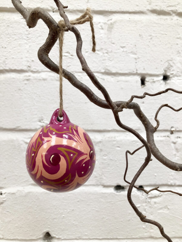 Handpainted Baubles by Jess Grimsdale