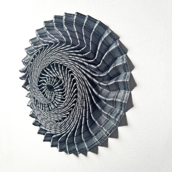 Dr Hannah White - Ammonite Shadow:  Azurite Swirl Diptych - Image 5