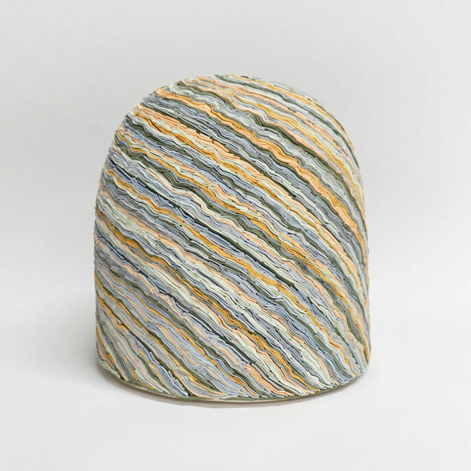 Avon Ribbons. Coloured Porcelain. 30.5cm x 28cm x 28cm. 2020. Photocredit Alice Walton.1